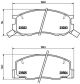 BREMBO Bremsbelagsatz, Scheibenbremse P 83 093