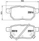 BREMBO Bremsbelagsatz, Scheibenbremse P 83 133