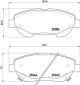 BREMBO Bremsbelagsatz, Scheibenbremse P 83 148