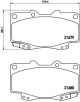 BREMBO Bremsbelagsatz, Scheibenbremse P 83 151