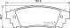 BREMBO Bremsbelagsatz, Scheibenbremse P 83 166