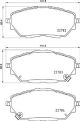 BREMBO Bremsbelagsatz, Scheibenbremse P 83 171