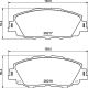BREMBO Bremsbelagsatz, Scheibenbremse P 83 175