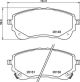 BREMBO Bremsbelagsatz, Scheibenbremse P 83 177