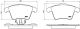 BREMBO Bremsbelagsatz, Scheibenbremse P 85 106