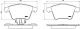 BREMBO Bremsbelagsatz, Scheibenbremse P 85 107