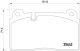 BREMBO Bremsbelagsatz, Scheibenbremse P 85 122
