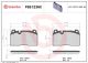 BREMBO Bremsbelagsatz, Scheibenbremse P85123NX