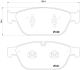 BREMBO Bremsbelagsatz, Scheibenbremse P 85 128