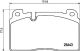 BREMBO Bremsbelagsatz, Scheibenbremse P 85 133