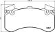 BREMBO Bremsbelagsatz, Scheibenbremse P 85 136