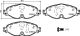 BREMBO Bremsbelagsatz, Scheibenbremse P 85 147