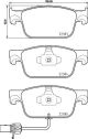 BREMBO Bremsbelagsatz, Scheibenbremse P 85 153X