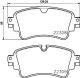 BREMBO Bremsbelagsatz, Scheibenbremse P85154NX