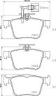 BREMBO Bremsbelagsatz, Scheibenbremse P 85 162