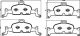 BREMBO Bremsbelagsatz, Scheibenbremse P 85 164X