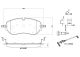 BREMBO Bremsbelagsatz, Scheibenbremse P 85 194
