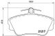 BREMBO Bremsbelagsatz, Scheibenbremse P 86 010