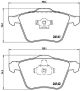 BREMBO Bremsbelagsatz, Scheibenbremse P 86 018