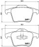 BREMBO Bremsbelagsatz, Scheibenbremse P 86 019