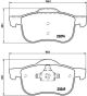BREMBO Bremsbelagsatz, Scheibenbremse P 86 020