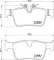 BREMBO Bremsbelagsatz, Scheibenbremse P 86 030