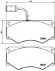 BREMBO Bremsbelagsatz, Scheibenbremse P A6 005