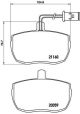 BREMBO Bremsbelagsatz, Scheibenbremse P A6 006