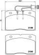 BREMBO Bremsbelagsatz, Scheibenbremse P A6 009