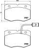 BREMBO Bremsbelagsatz, Scheibenbremse P A6 014