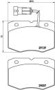 BREMBO Bremsbelagsatz, Scheibenbremse P A6 019