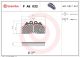 BREMBO Bremsbelagsatz, Scheibenbremse P A6 032