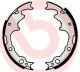 BREMBO Bremsbackensatz S 10 502