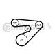 CONTINENTAL CTAM Keilrippenriemensatz 6PK1453K2