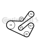 CONTINENTAL CTAM Keilrippenriemensatz 6PK1740K1