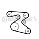CONTINENTAL CTAM Keilrippenriemensatz 6PK1873K1
