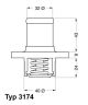 BorgWarner (Wahler) Thermostat, Kühlmittel 3174.89D