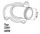 BorgWarner (Wahler) Thermostat, Kühlmittel 4459.92D