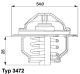 BorgWarner (Wahler) Thermostat, Kühlmittel 3472.87D