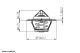BorgWarner (Wahler) Thermostat, Kühlmittel 410488.88D