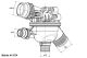 BorgWarner (Wahler) Thermostat, Kühlmittel 411574.102D