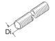 Flexrohr (Inox), 2-lagig D55, APK, schwarz, Logo, L = 25 m