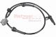 METZGER Sensor, Raddrehzahl 09001093