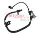 METZGER Sensor, Raddrehzahl 0900153
