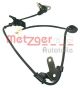 METZGER Sensor, Raddrehzahl 0900318