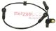 METZGER Sensor, Raddrehzahl 0900973