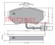 METZGER Bremsbelagsatz, Scheibenbremse 1170082