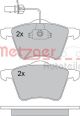 METZGER Bremsbelagsatz, Scheibenbremse 1170261