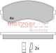 METZGER Bremsbelagsatz, Scheibenbremse 1170450