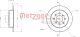 METZGER Bremsscheibe 6110081